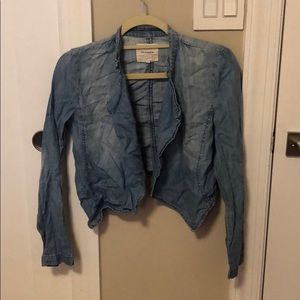 Light Jean jacket blouse